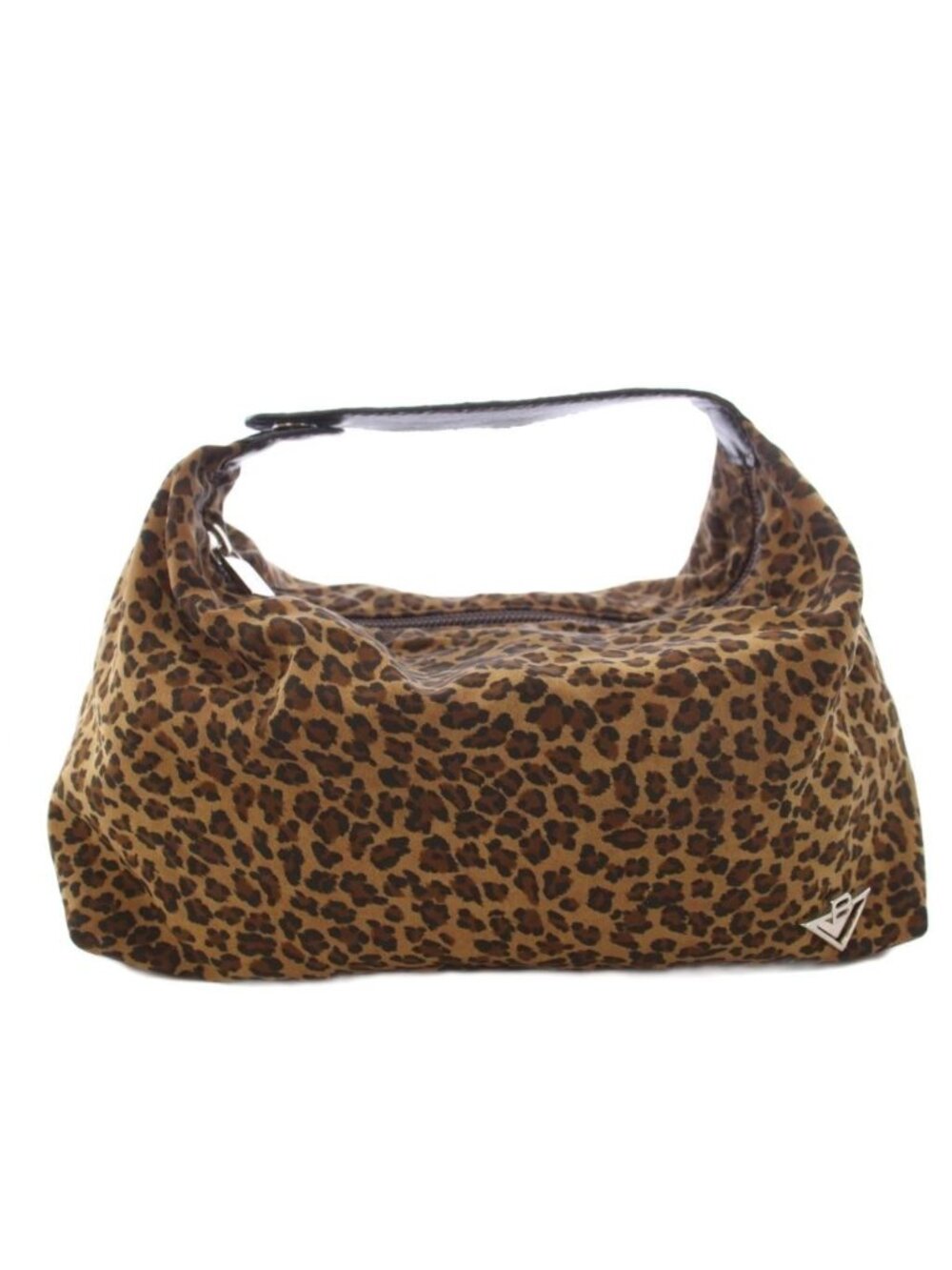 Bottega Veneta Pouch Leopard Print Nylon Brown TK